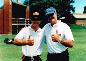 Justin Langer Dennis Lillee 300x213