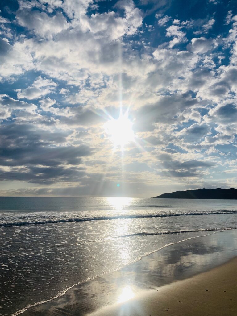 Sun Through Clouds Beach Byron Sun Through Clouds Beach Byron
