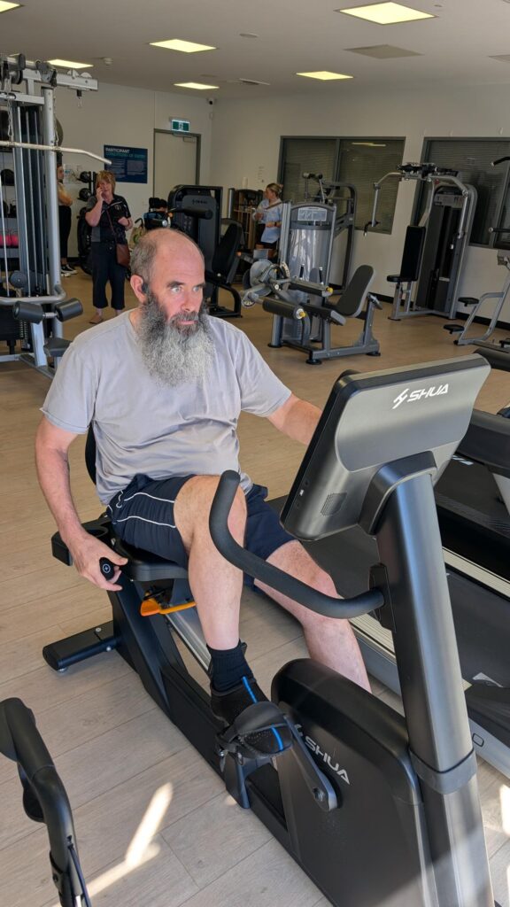 Kelvin Using Cardio Machine