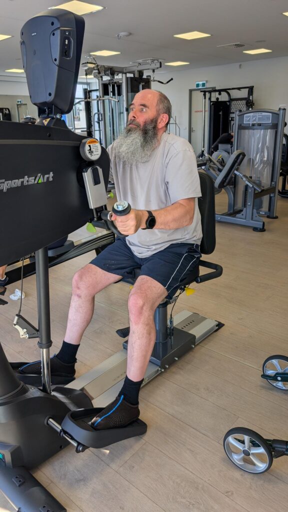 Kelvin Using Gym Equipment