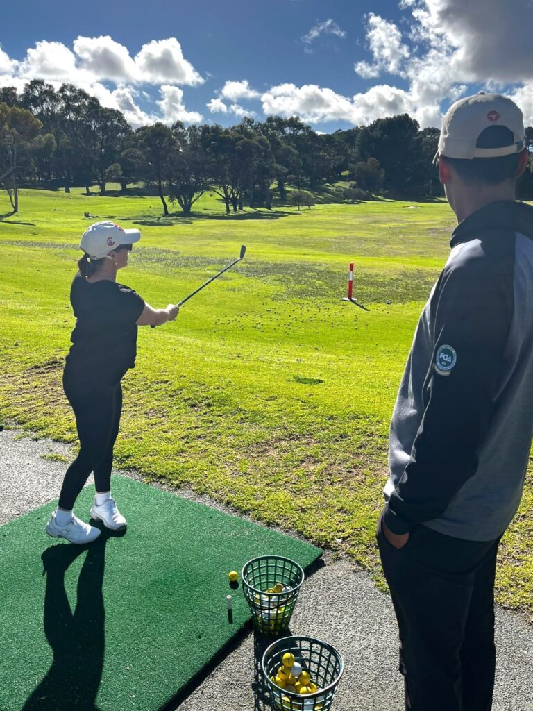 Charlie Knoll With A Participant At Fremantle