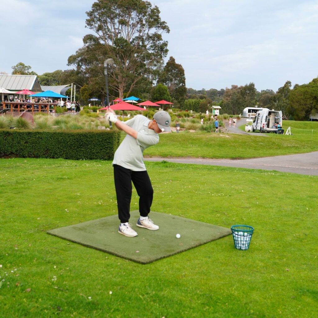 Young Player Tees Off At Yarrambat