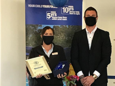 Alan Coulter Recreation Centre team win Community Aquatic Program of the Year at the Life Saving SA Awards