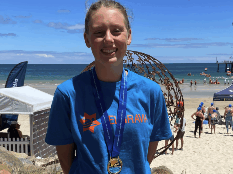 Meet Piper Sanderson, BRALC lifeguard, swim teacher and Junior Dolphins Open Water World Championships competitor