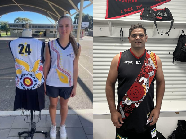 16-year-old’s striking football guernsey design selected for local football league Indigenous Round