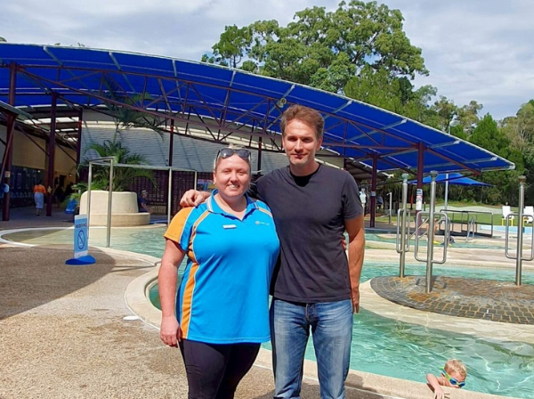 Bribie Island Aquatic Leisure Centre brush with fame