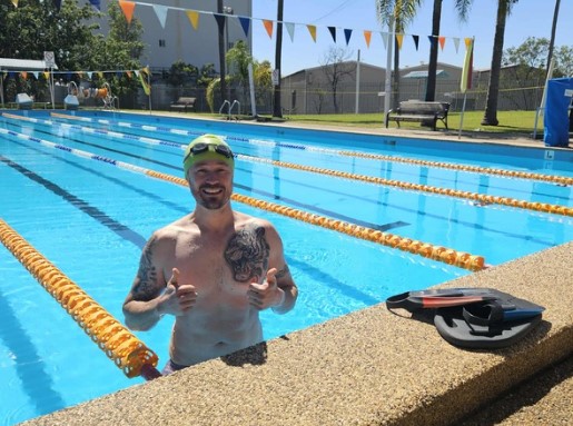 A passionate team completes a 58 thousand metre swim for sick kids at Warragamba Swimming Pool