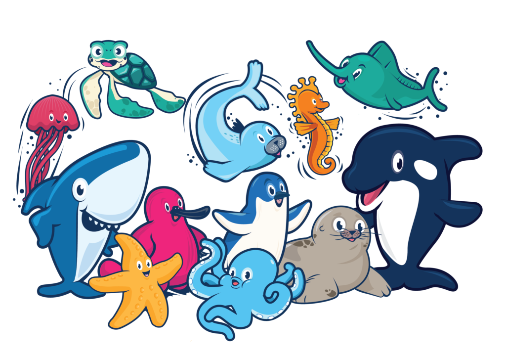 Goswim Characters Group Image All